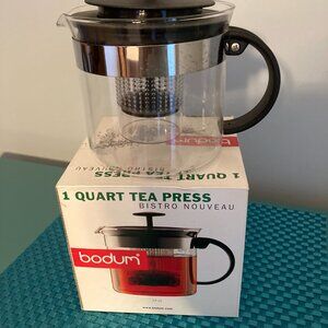 Tea Press 1 Quart by Bodum NIB